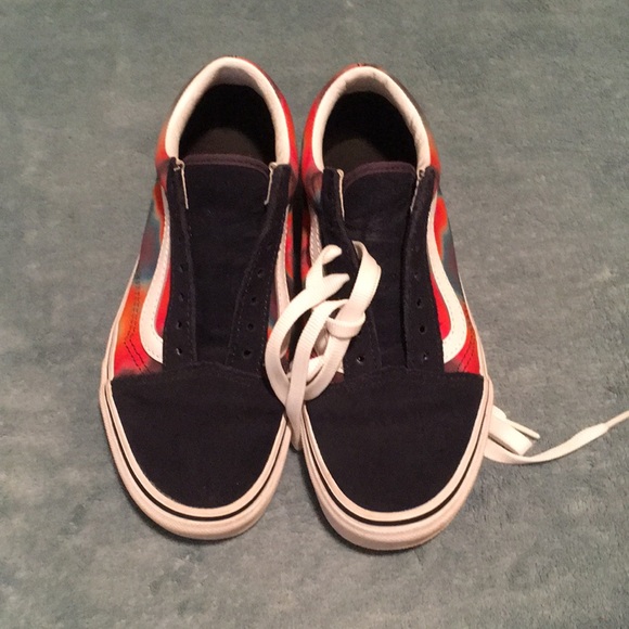 Vans sneakers in tye-dye  and suede. ALMOST BRAND NEW ONLY WORN ONCE - Picture 1 of 4